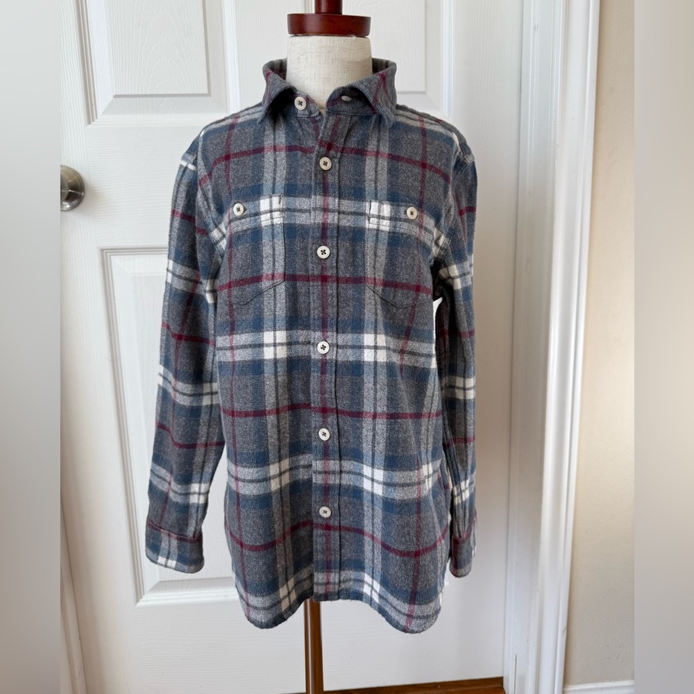 Tucker + Tate Flannel Long Sleeved Plaid Button Down Shirt Size 7